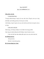 Giáo án đạo đức lớp 1 - GIA ĐÌNH EM (tiết 1) potx