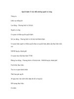 Quyết định về việc điều dưỡng người có công pps