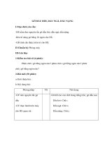 Tin học lớp 4 - GÕ DẤU HỎI, DẤU NGÃ, DẤU NẶNG potx