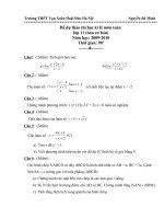 Đề kiểm tra học kì II môn toán 11 cơ bản