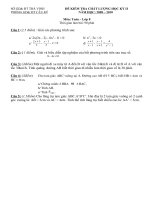 Đề thi HKII toán 8 năm học 2009-2010