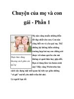 Chuyện của mẹ và con gái - Phần 1 pptx