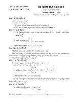 Đề thi thử TN - DTNT tỉnh Hòa Bình