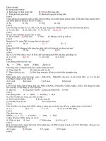 đề kiểm tra hóa 11 bài số 2 đề 1