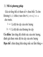 Phần 3: Các trường hợp ước lượng khoảng pdf