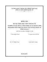 NGHIÊN CỨU KỸ THUẬT, CÔNG NGHỆ VÀ CÁC DỊCH VỤ MỚI  NHẰM KHAI THÁC HIỆU QUẢ MẠNG VSATIP BĂNG RỘNG VỆ TINH VINASAT