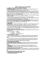 Đề cương ôn tập Sinh 9-Học kỳ 2