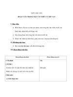 Tiếng Việt lớp 4 - TẬP LÀM VĂN - ĐOẠN VĂN TRONG BÀI VĂN MIÊU TẢ ĐỒ VẬT pptx