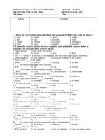 cau hoi trac nghiem anh 8