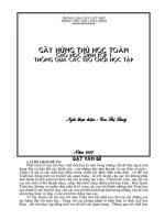 SKKN toan 1: Gay hung thu cho hs qua tro choi học tap