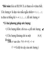 Phần 2: Lý thuyết ước lượng ppt
