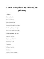 Chuyển trường đối với học sinh trung học phổ thông pptx