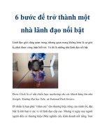 6 bước để trở thành một nhà lãnh đạo nổi bật pdf
