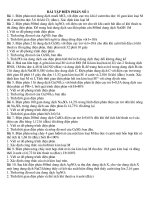 bài tập điện phân 01