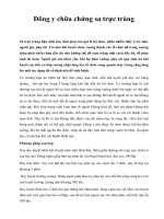 Đông y chữa chứng sa trực tràng docx