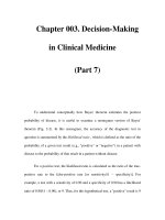 Chapter 003. Decision-Making in Clinical Medicine (Part 7) docx