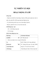 Tự nhiên xã hội lớp 1 - HOẠT ĐỘNG Ở LỚP docx