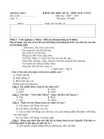 * Đề kiểm tra học kì II + Đáp án