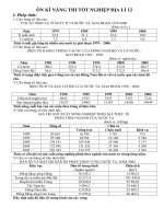 Ôn thi tốt nghiệp Địa 12-Phần kĩ năng