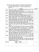 BỘ ĐỀ ÔN LỚP 5