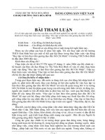 Tham luận buổi họp mặt các cá nhân tiêu biểu trong cuộc  học tập và làm theo tấm gương của Bác