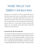 NGHỆ THUẬT TẠO THIÊN CẢM BAN ĐẦU pptx