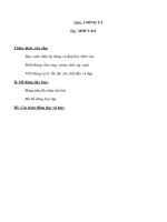 Chính tả lớp 1 - MỜI VÀO docx