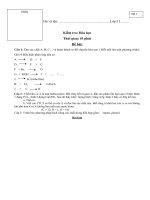 Đề KT lớp 11 chương 7,8