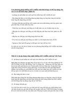 Các phương pháp khống chế ô nhiễm mùi pot