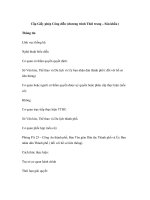 Cấp Giấy phép Công diễn (chương trình Thời trang – Sân khấu ) docx