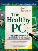 the healthy pc preventive care and home remedies for your computer