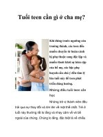 Tuổi teen cần gì ở cha mẹ? pot