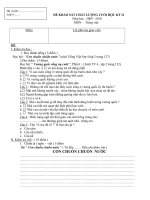 Đề KT lớp 4 cuối kì II