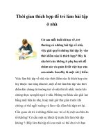 Thời gian thích hợp để trẻ làm bài tập ở nhà pptx