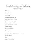 Chứng thực hoặc chứng thực lại Hợp đồng hợp tác của Tổ hợp tác ppt