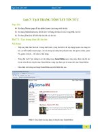 Lab 7: Tạo trang tóm tắt tin tức pdf