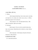 Giáo án Tiếng Việt 3 - TẬP ĐỌC - KỂ CHUYỆN CẬU BÉ THÔNG MI NH pdf