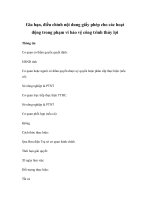 Gia hạn, điều chỉnh nội dung giấy phép cho các hoạt động trong phạm vi bảo vệ công trình thủy lợi ppt