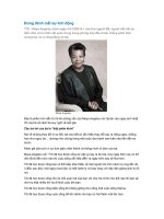 ĐỪNG ĐÁNH MẤT SỰ LINH ĐỘNG