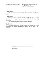 đề thi khối+ đáp án ngữ văn 12(hay)