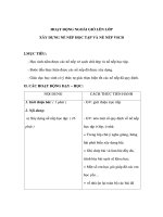 HOẠT ĐỘNG NGOÀI GIỜ LÊN LỚP - XÂY DỰNG NỀ NẾP HỌC TẬP VÀ NỀ NẾP VSCĐ pot