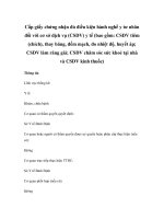 Cấp giấy chứng nhận đủ điều kiện hành nghề y tư nhân đối với cơ sở dịch vụ (CSDV) y tế (bao gồm: CSDV tiêm (chích), thay băng, đếm mạch, đo nhiệt độ, huyết áp; CSDV làm răng giả; CSDV chăm sóc sức khoẻ tại nhà và CSDV kính thuốc) pptx