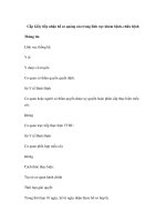 Cấp Giấy tiếp nhận hồ sơ quảng cáo trong lĩnh vực khám bệnh, chữa bệnh doc