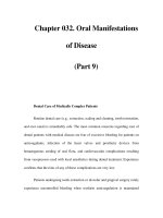 Chapter 032. Oral Manifestations of Disease (Part 9) ppt