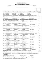 Kiem tra mon Anh khoi 10 Ky II