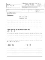 Đề kiểm tra Học sinh Giỏi lớp Năm Lần 4