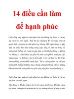 14 điều cần làm để hạnh phúc docx