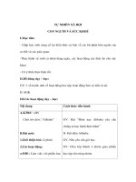 Tự nhiên xã hội lớp 1 - CON NGƯỜI VÀ SỨC KHOẺ pdf