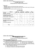 KT KII LÝ 7 có MT+Đáp án