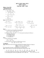 Đề cươngHKII - Khối 10-CB
